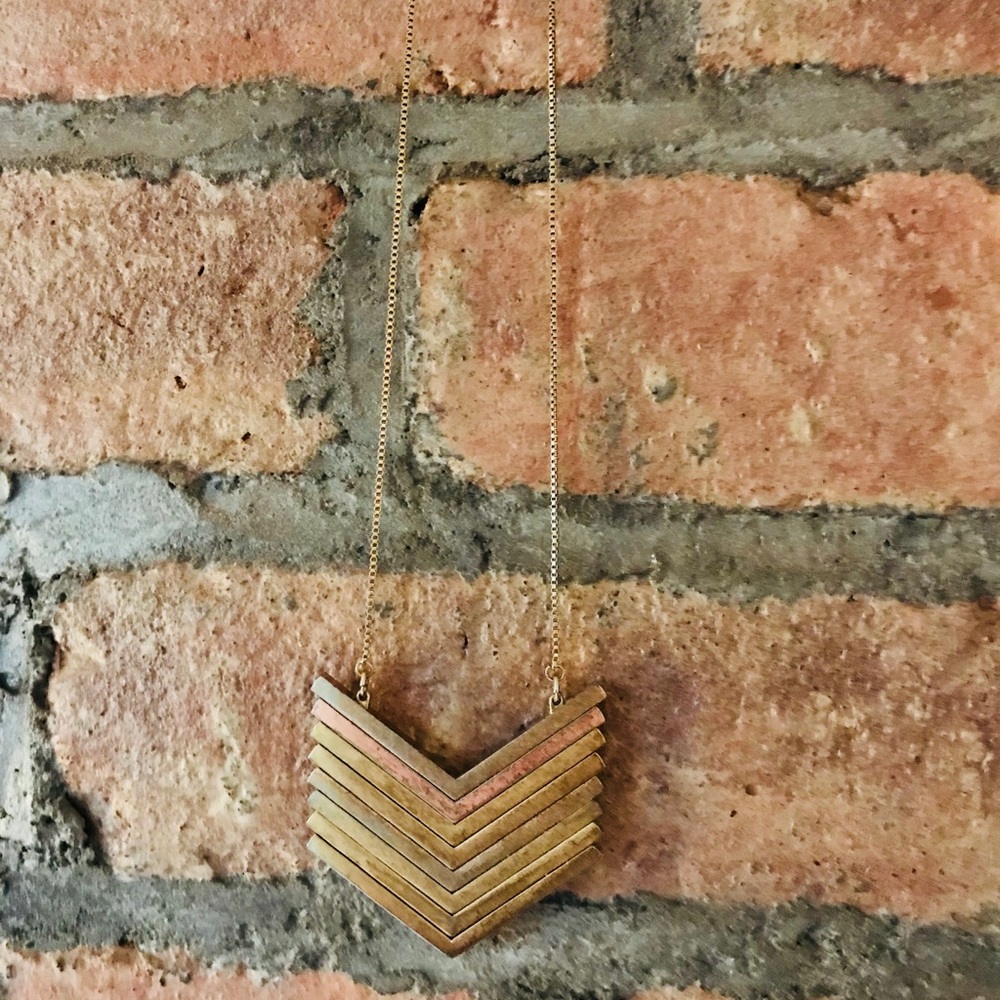 Madewell *Rose Gold* Arrowstack Necklace